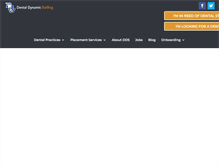 Tablet Screenshot of dentaldynamicstaffing.com